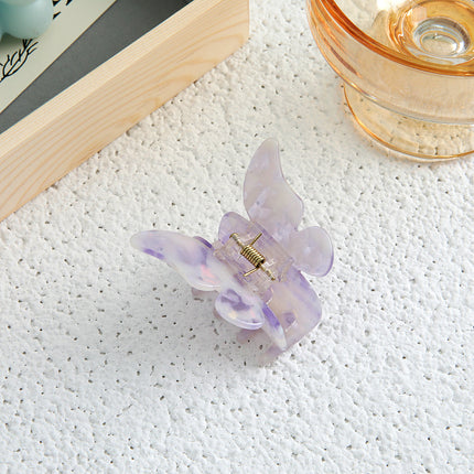 Super Fairy Romantic Butterfly Grab Clip French Temperament Acetic Acid Hair Grab Back of Head Clip Hairpin Hair Accessories Headwear Women's Spring and Summer