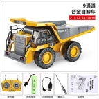 9-channel alloy remote control dump truck