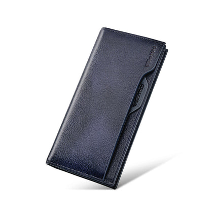 King Paul Wallet Men's Long Men's Wallet Anti-theft Brush Wallet Driver's License Bag Cowhide Large Capacity Wallet