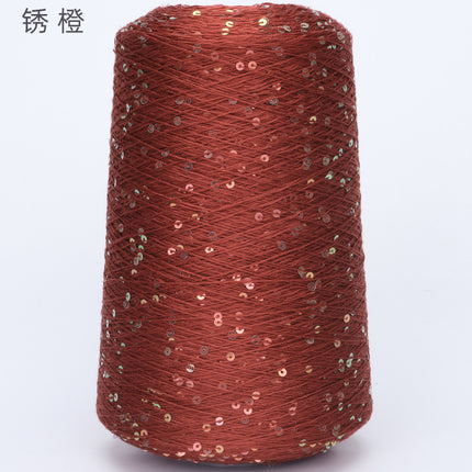 Silk Joy/Tencel Iridescent Sequin Hand-Knitted Yarn Ball Colorful Tencel Sequin Yarn Wholesale 500g