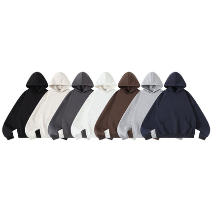 Mr. Song 2025 Spring 420g Short American High Street cleanfit Profile Hooded Sweater Men's and Women's boxy Hoodie
