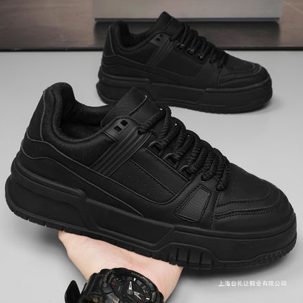 Black Warrior Men's Shoes 2025 New Autumn Casual Sneakers for Kitchen Work Thick-Soled Sports Chef Loafers for Summer