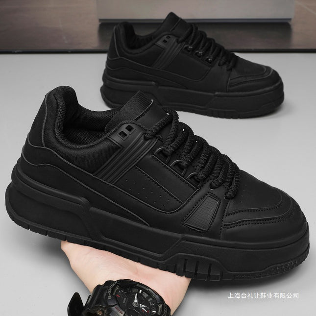 Black Warrior Men's Shoes 2025 New Autumn Casual Sneakers for Kitchen Work Thick-Soled Sports Chef Loafers for Summer