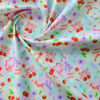 Fabric width 1.45m x 1.0m price / Ribbon cherry purple