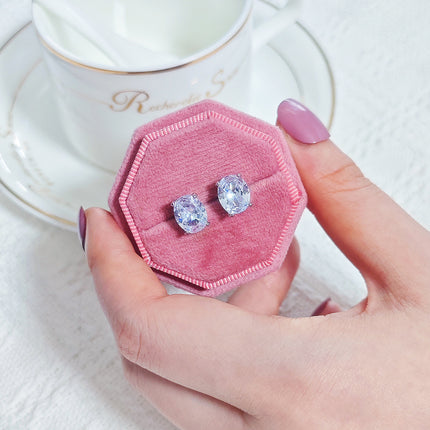 European and American Cross-border Niche High-level Design Earrings Jewelry suit Women's Two-piece e7969-r466