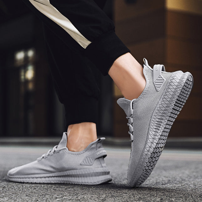 Men's shoes fly woven mesh breathable casual shoes cross-border foreign trade AliExpress Amazon large size board sports shoes men