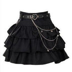Black [with belt + chain] / S