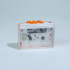 Transparent panel orange
