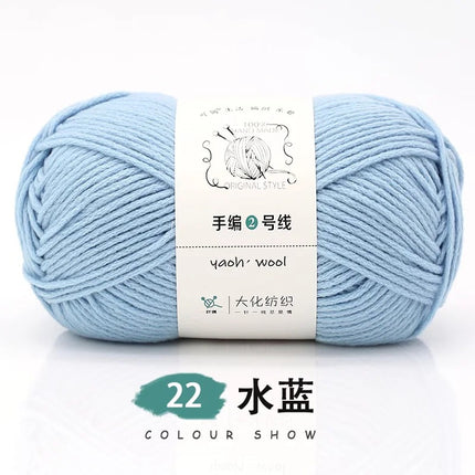 Doll hand-knitted No. 2 handmade wool woven scarf HAT medium thick coat stick needle DIY6 strand wool wholesale