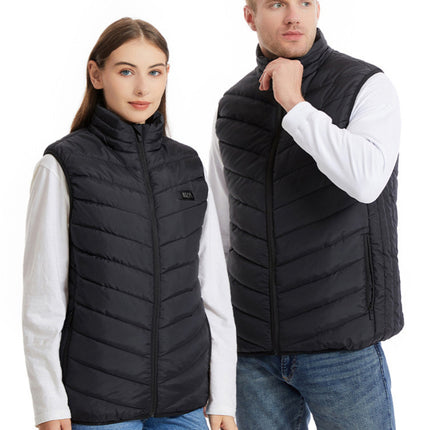 New Smart Heating Vest Dual-Control Constant Temperature Warm Outdoor Heating Clothing for Men and Women, Cold-Proof and Warm Electric Heating Vest for Women