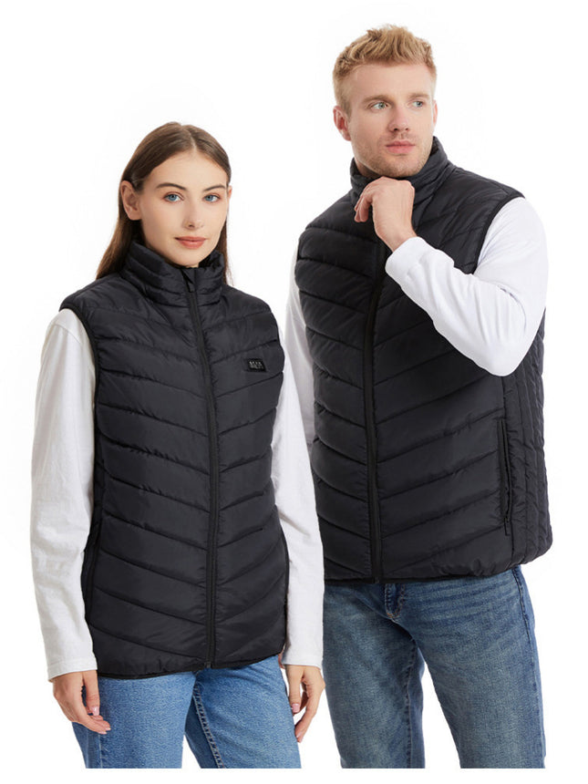 New Smart Heating Vest Dual-Control Constant Temperature Warm Outdoor Heating Clothing for Men and Women, Cold-Proof and Warm Electric Heating Vest for Women