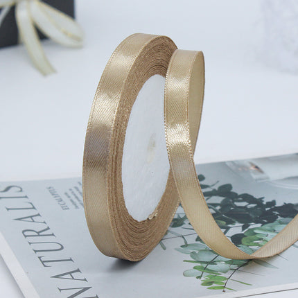 1cm Ribbon Gift Packaging Ribbon Cake Baking Gift Box Ribbon Wedding Decoration Cross-border Ribbon Wholesale