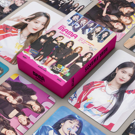 Korean Star 55 Boxed Small Cards Stray (g) I-Dle Ive Ateez Collection Lomo Cards Cross-Border