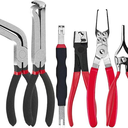 Red and black elbow 60 degree power-off pliers bolt pliers multi-purpose pliers car oil pipe separation harness pliers cross-border pliers