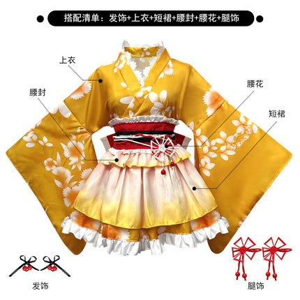 All Employees Lovelive Summer Festival Yukata Awakening Real Ji Haiwei Fruit Kimono Exported to Japan Jile Jingwan House