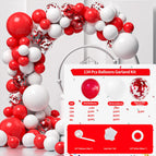 Red balloon chain set 004