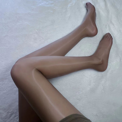 Tianche Aurora Horse Oil Socks Stockings for Small Women Special Summer Silky 3D Nude Oil Glossy Pantyhose Black Silk