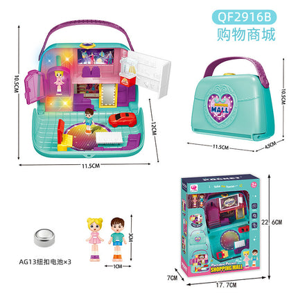 Cross-border Children's Variables Surprise Cabin Girl Simulation Princess Castle Villa Model Doll House Play House Toys