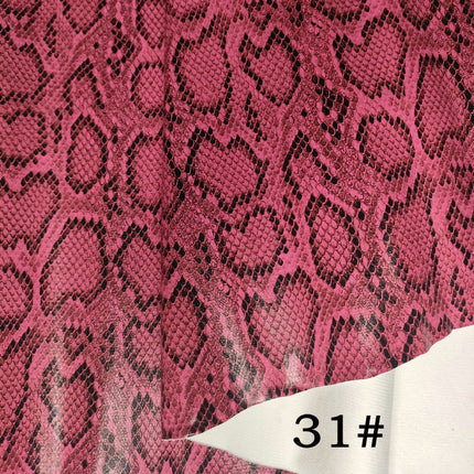 Pu Snakeskin Pattern Leather Fabric, Python Pattern Leather for Bags, Anime Belts, Soft Bags, Headboard Backs, Artificial Leather with Animal Prints