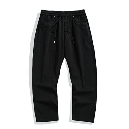 Mingge | 2025 Summer Thin Lyocell Casual Pants Men's American Retro Trendy Brand Loose Wide-Leg Straight Trousers