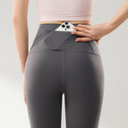 High-grade gray [nine-point pants - tummy control and hip lift, large capacity] / S【recommended: 35-45kg 】