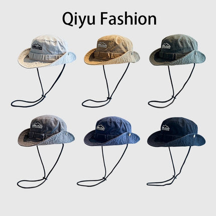 Camping and Hiking Hats for Men and Women with Small Head Circumference, Sun Hats for Summer, Face-Covering Sun Hats, Western Cowboy Hats with Large Brim