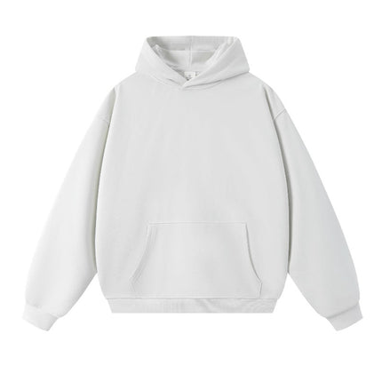 Sweatshirt 380g Terry Spring and Autumn American Style Thin Drop Shoulder Loose Fit Solid Color Hoodie for Men Trendy Versatile