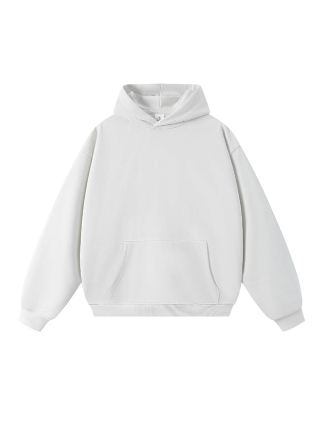 Sweatshirt 380g Terry Spring and Autumn American Style Thin Drop Shoulder Loose Fit Solid Color Hoodie for Men Trendy Versatile