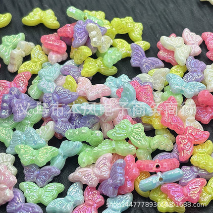 Acrylic light color plated AB colorful diy children beaded material candy AB colorful beads jewelry accessories
