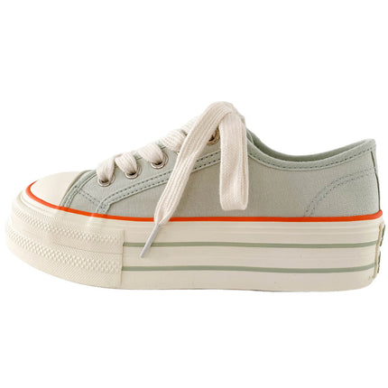 H1292 + H1028 + H1057 high-top platform canvas shoes women's slip-on lazy versatile niche ins board shoes
