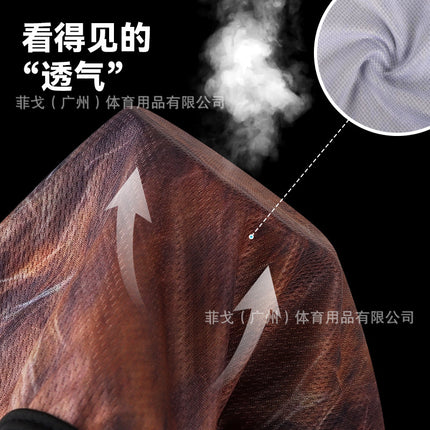 Summer Riding Mask Face Gini Women's Full Face Quick-drying Motorcycle Headgear Men's 3D Color Interesting Animal Headgear