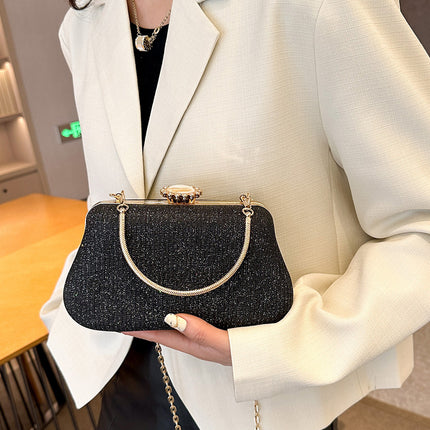 Cross-border new fashion dinner bag chain fashion handbag shoulder slung texture niche mini handbag