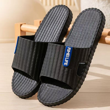 Bathroom Slippers Comfortable Flat Heel Slippers Four Seasons Universal Outdoor Personality Simple Comfortable PVC Slippers Wholesale