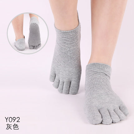 Toesox quality new gradient yoga socks tie-dyed backless five-finger socks sports pilates dispensing non-slip socks
