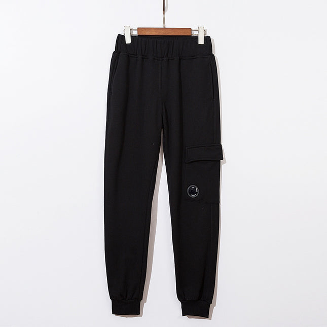 High Version Cross-Border Cp European and American Functional Lens Casual Men's and Women's Loose Autumn and Winter Simple Pure Color Sports Pants and Sweatpants
