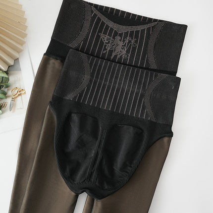 0d Black Silk Water Light Socks Autumn and Winter fleece-lined Light Leg Artifact Female Flower Fairy Naked Hip Leggings Spring and Autumn Pantyhose
