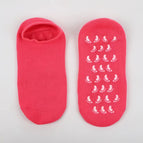 Rose red gel socks
