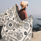M021-01 black border elephant / 180*90cm