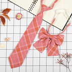 JK041 orange pink (tie collar flower)