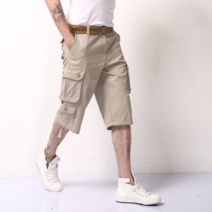 Summer Promotional Tooling Pants Thin Loose Shorts Men's Multi-Pocket Pants Outdoor Sports Capri Pants for Men