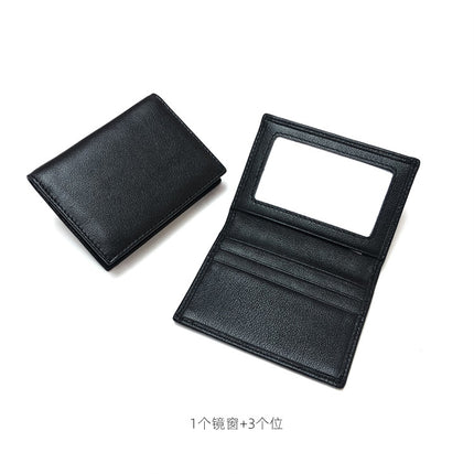 Cross-Border Simple Genuine Leather Business Soft Leather Card Holder Men's Credit Card Cowhide Card Holder Girl's Id Cosmetics Bag