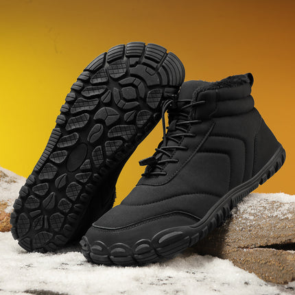 Cross-border New Outdoor Cotton Shoes Couple Non-slip Waterproof Snow Boots Fleece-lined Thickened Hiking Shoes Women's Hiking Camping Shoes