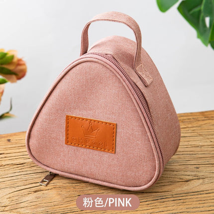New Japanese style large rice ball insulation bag triangle lunch bag egg breakfast bag in stock wholesale insulation bag