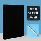 A4--4 hole-black