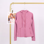 Velvet pink hooded jacket / 10/XXL