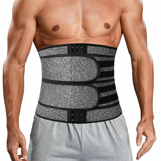 Waist Trainer Corset Men's Neoprene Body Shaper Abdominal Control Belt Sauna Fitness Sweatshirt