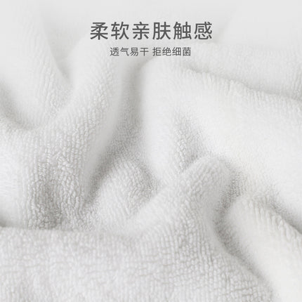 Cross-Border Overseas High-End Hotel Pure Cotton Bath Towel, Cotton Towel Set, Square Towel, Face Towel, White Printed Logo Manufacturer