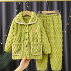 Golden turtle velvet plus velvet matcha green men / XL 165cm