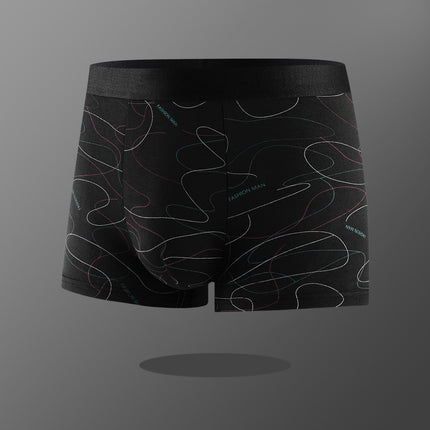 [Factory Direct Supply] Men's Underwear Men's Boxer Youth Mid-Waist Boxer Boys Large Size Pants Shorts Head
