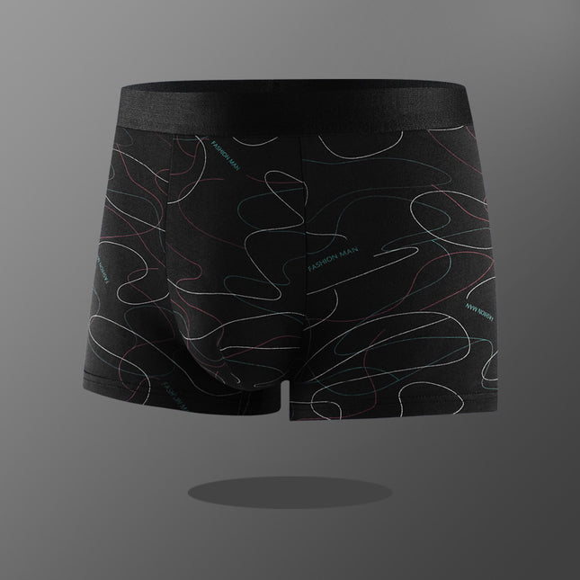 [Factory Direct Supply] Men's Underwear Men's Boxer Youth Mid-Waist Boxer Boys Large Size Pants Shorts Head